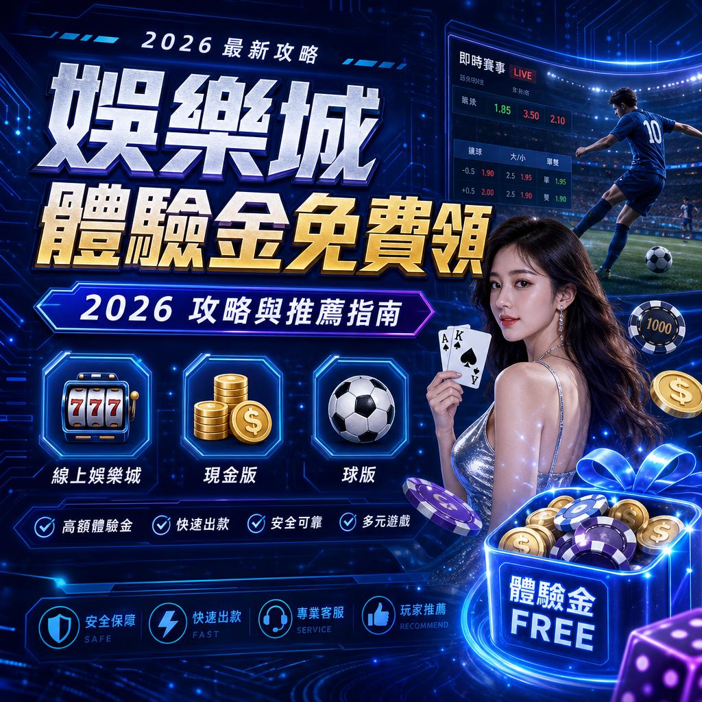 娛樂城體驗金免費領 2026 攻略與推薦指南