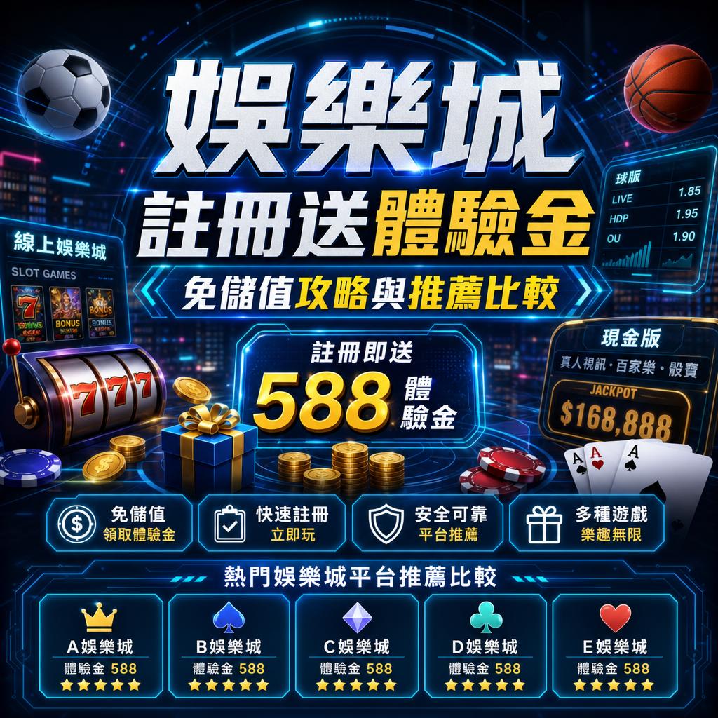 娛樂城註冊送體驗金免儲值攻略與推薦比較