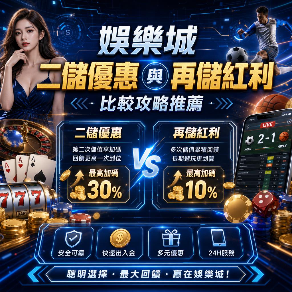 娛樂城二儲優惠與再儲紅利比較攻略推薦